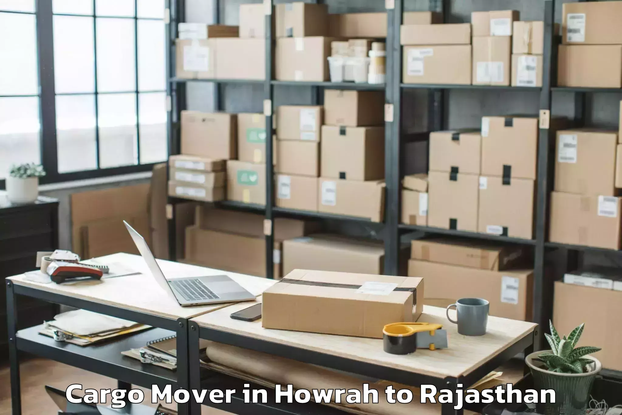 Easy Howrah to Ladnu Cargo Mover Booking